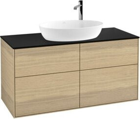 V&B Waschtischunterschrank Finion in Oak Veneer Matt, Breite: 120 cm, Tiefe: 50,1 cm - Bild 1