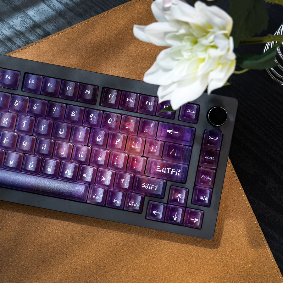 Venit Keys Neon Gradient Tastenkappen Set aus transparentem PC im Cherry-Profil für mechanische Tastaturen - Bild 3