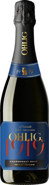 Rüdesheimer Sektkellerei Ohlig Chardonnay Sekt, Brut, Deutschland, 2023, 0,75 l - Bild 1