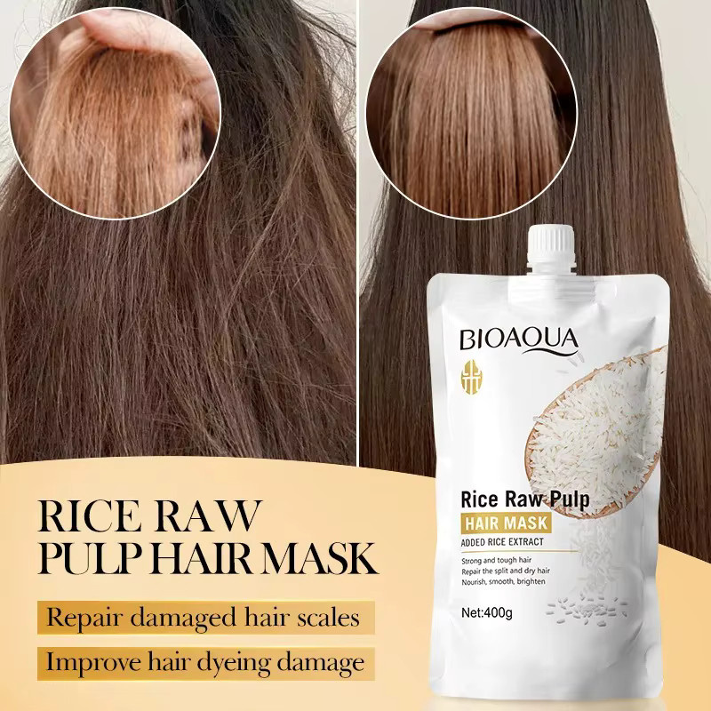 Rice Magic Keratin Haarmaske, Creme, strapaziertes Haar - Bild 5