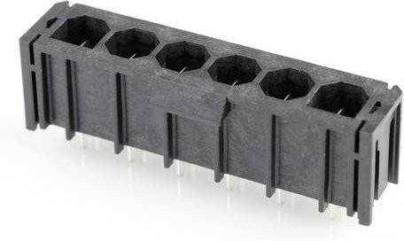 Molex Einbau-Stiftleiste Standard 6-polig in Schwarz - Bild 1
