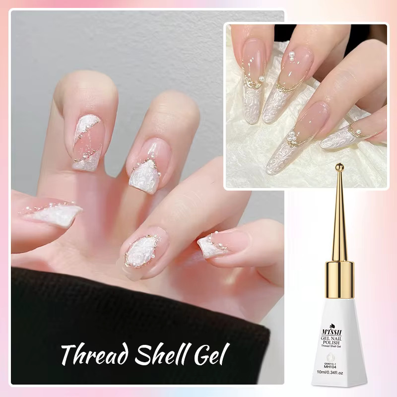 Mtssii Thread Shell Gel Nagellack, 10 ml, Schimmernd - Bild 2
