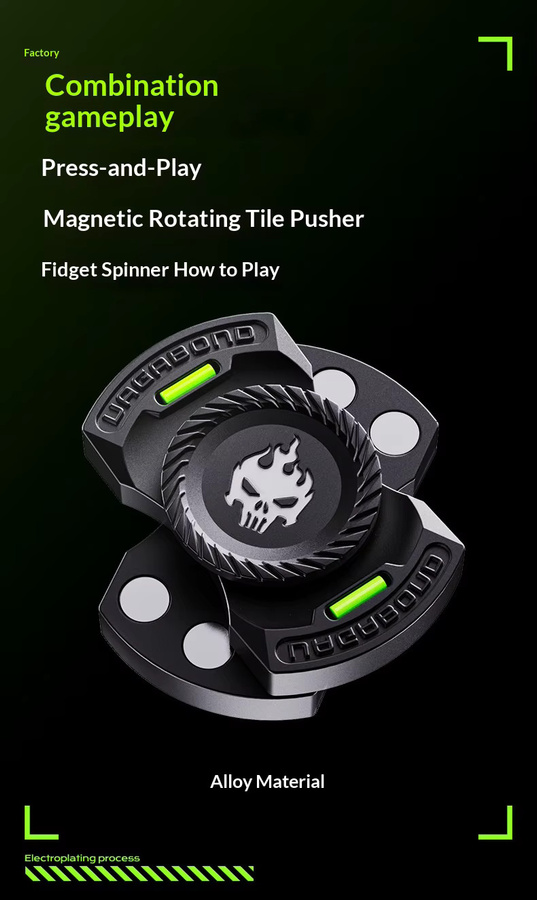 RCDRIFT Fidget Spinner, magnetisch, rotierend, leuchtend, Rot - Bild 2