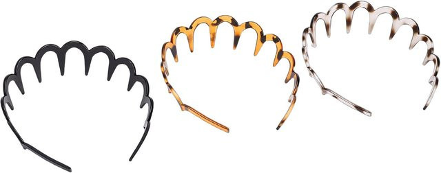 Toys Arts Stirnband, Zickzack, Schwarz Grau, Damen, 3 Stück - Bild 1