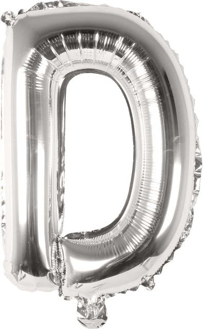 Rico Design Folienballon Buchstabe in Silber, Höhe: 36 cm - Bild 1