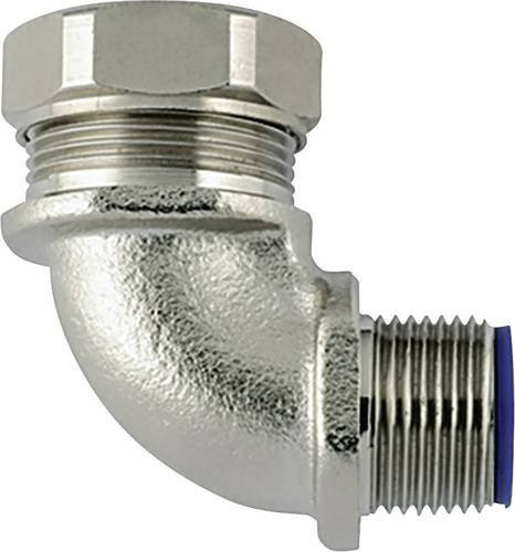 HellermannTyton Schlauchverschraubung aus Metall in Silber, Modell 166-32408 LTS63-90FMC-M63-NPB/PA6-ML - Bild 1