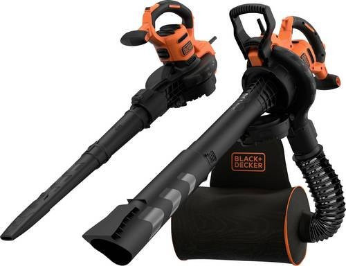 Black & Decker BEBLV300-QS 3-in-1 Elektro-Laubsauger und Laubbläser in Schwarz und Orange - Bild 1