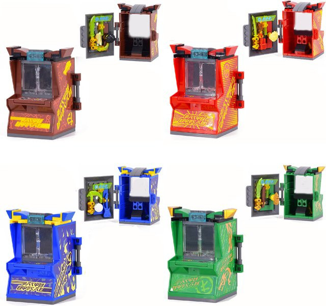 HOVFELER Ninjago Ninja Retro Mini Arcade Spielkonsole Bausteine - Bild 1