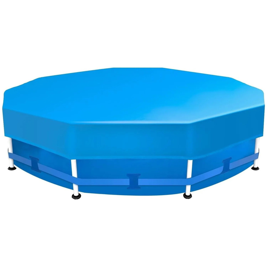 Sekey Poolabdeckung rund aus Polyester in Blau mit Durchmesser 457 cm - Bild 2