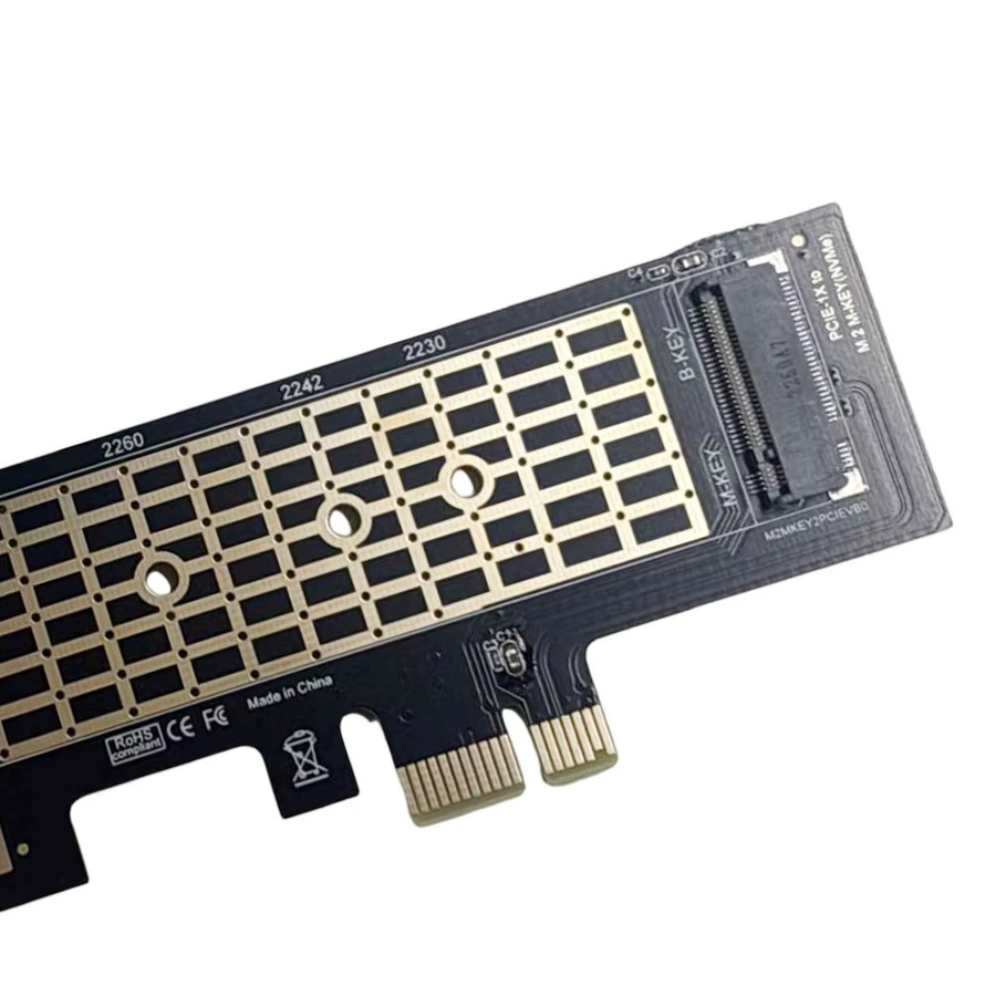 ALLOET M.2 NVMe SSD zu PCIe 3.0 X1 Adapterkarte, 8Gbps M-Key Erweiterungskarte für PC, Schwarz - Bild 4