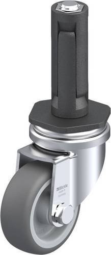Blickle LRA-PATH 50G-ER02 Lenkrolle in Grau und Silber mit 50 mm Rad-Durchmesser und einer Tragfähigkeit von maximal 75 kg - Bild 1