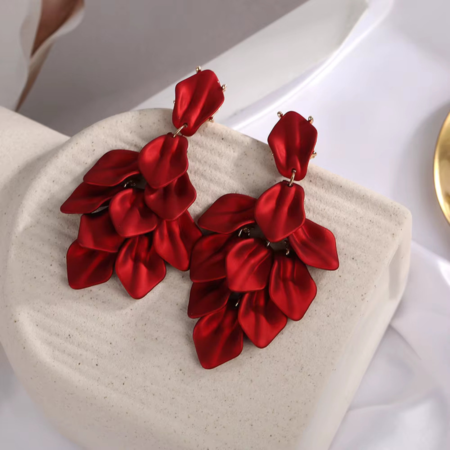 JIOFREE Clip-Ohrringe, Rot, Damen - Bild 2