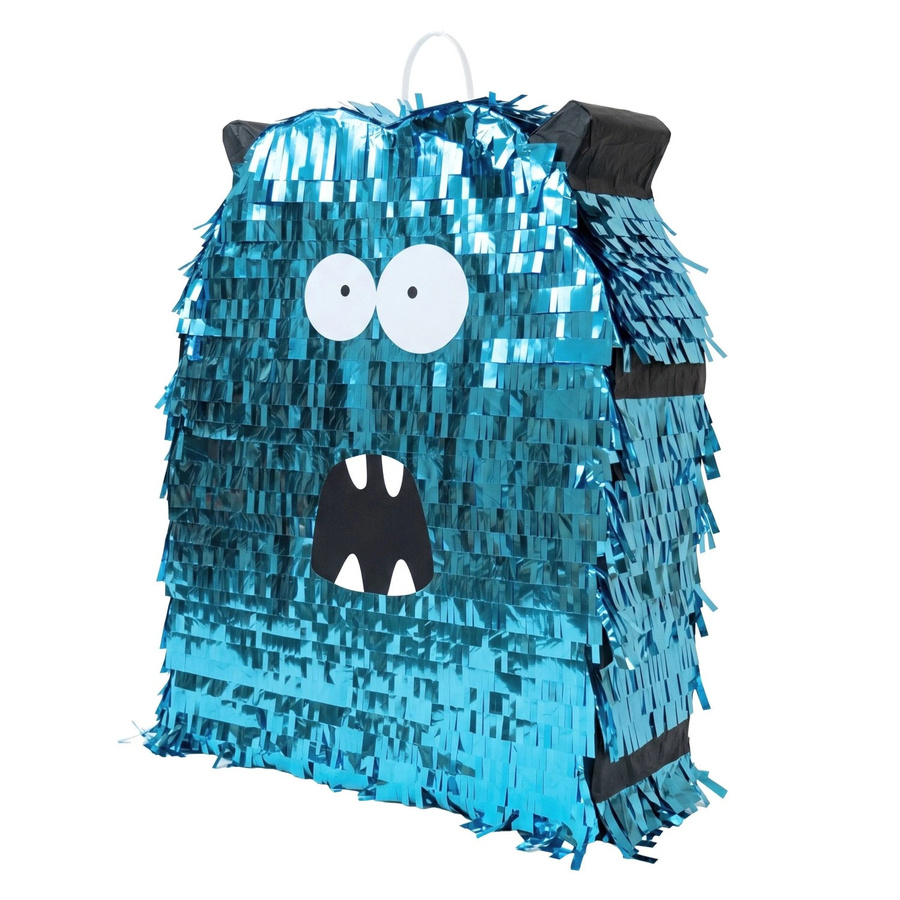 Relaxdays Pinata Pappe Blau Glänzend Befüllbar mit Zubehör-Set - Bild 2