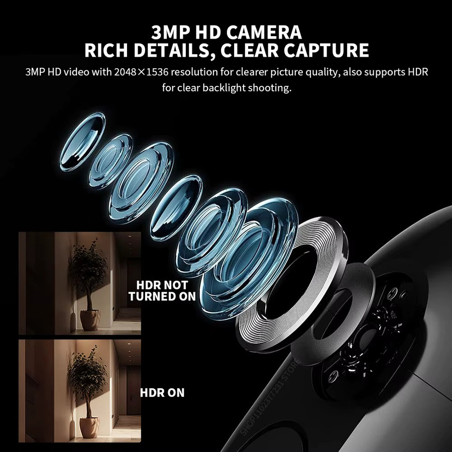 Xiaomi Smart Cat Eye 2 Türklingel mit 3MP HD-Kamera, 5 Zoll 720P-Bildschirm, 940 nm Infrarot-Nachtsicht und 180 Grad Weitwinkelobjektiv in Schwarz - Bild 2