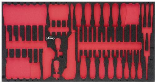 Vigour Schaumstoffeinlage V5170-L, Farbe: Rot, B/T: 39,3 x 56,3 cm - Bild 1