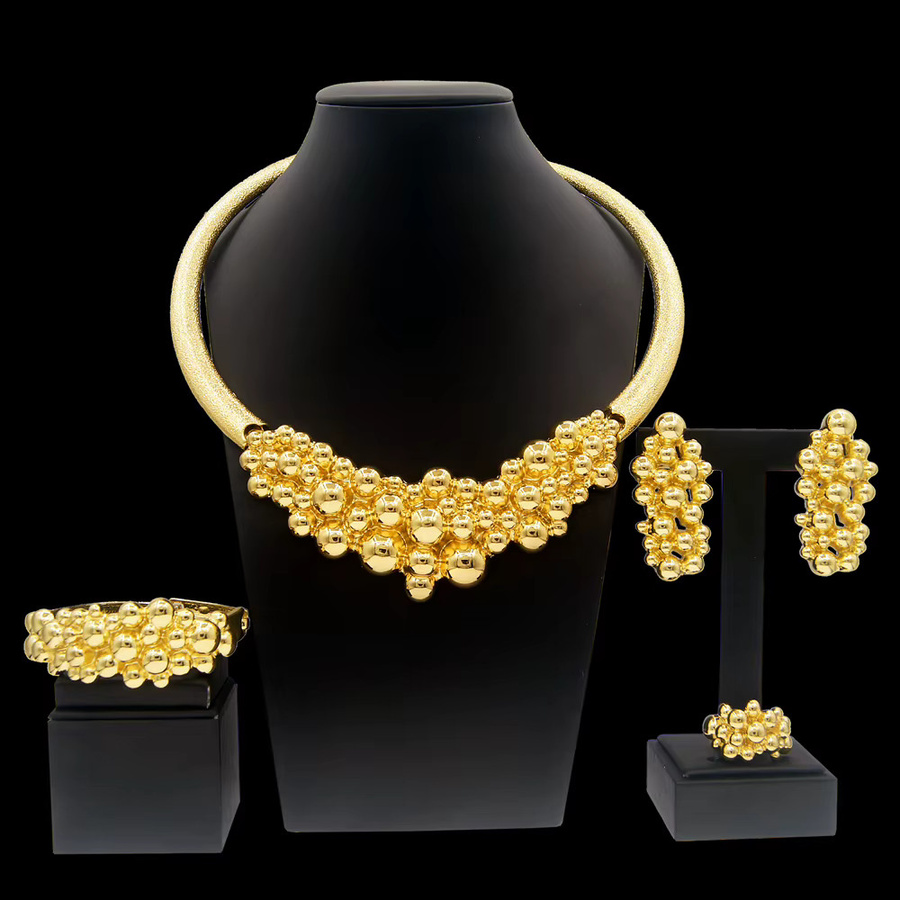 SYHOL Schmuck-Set, Gold, Damen, Hochzeit - Bild 5
