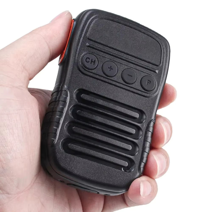 UNIWA BM008 Zello SOS PTT-Knopf Mikrofon in Schwarz mit 1800mAh und Bluetooth für Mobiltelefone und Walkie-Talkies - Bild 4