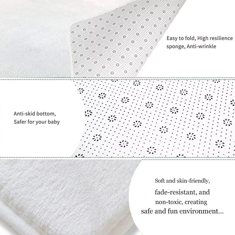 Rutschfeste und waschbare Flanell-Türmatte Classic L-Levis in Weiß, B: 60 cm, T: 40 cm - Bild 3
