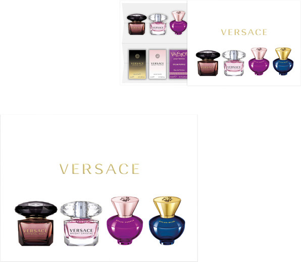Versace Miniatur Set, 4 x 5 ml, Eau de Toilette & Eau de Parfum, Damen - Bild 1