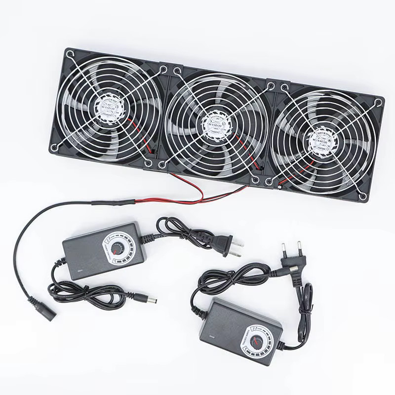 E1 Lüfter mit Controller 120mm 3000RPM Schwarz für Server Workstation und Gehäuse 12cm 12V 220V - Bild 2