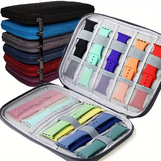 Aufbewahrungstasche für Apple, Samsung, Xiaomi Uhrenarmband, Uhren Organizer - Bild 1