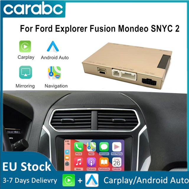 CARABC Kabelloses CarPlay und Android Auto Interface für Ford Sync 2 Systeme mit GPS-Navigation und Bluetooth/Wi-Fi Unterstützung - Bild 1