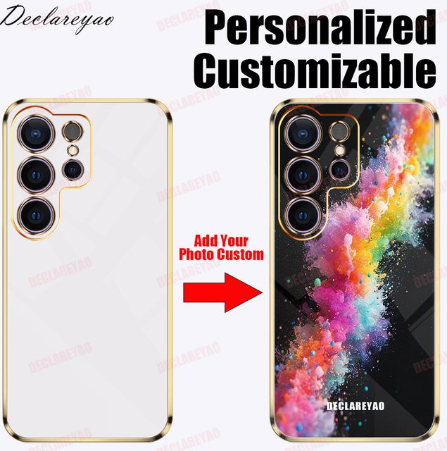 Personalisierte DIY-Fotohülle für Samsung Galaxy Android Smartphones in Schwarz und Multicolour - Bild 1