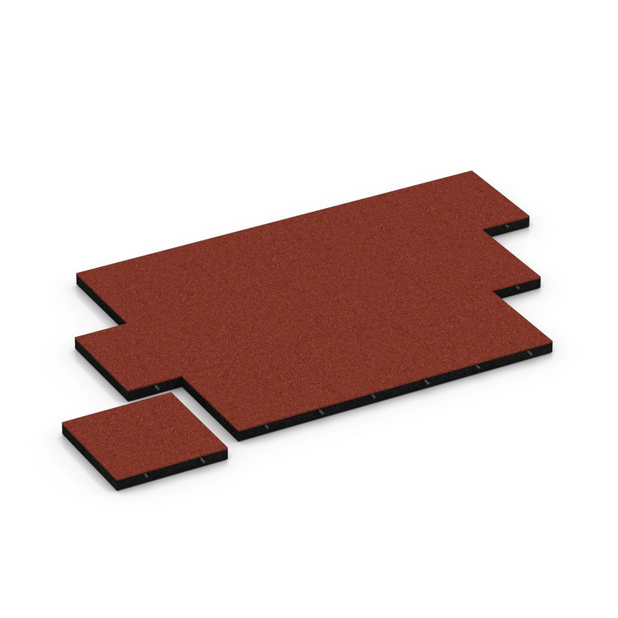 WARCO Fallschutzplatte in Ziegelrot, B/T/H: 50 x 50 x 6 cm - Bild 2