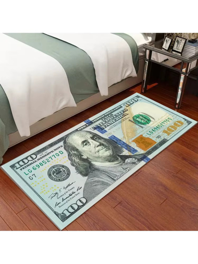 VIKAMA Rutschfester Bettvorleger und Teppich für Schlafzimmer, Wohnzimmer oder Flur, Rechteckig, Mehrfarbig, Breite: 60 cm - Bild 2