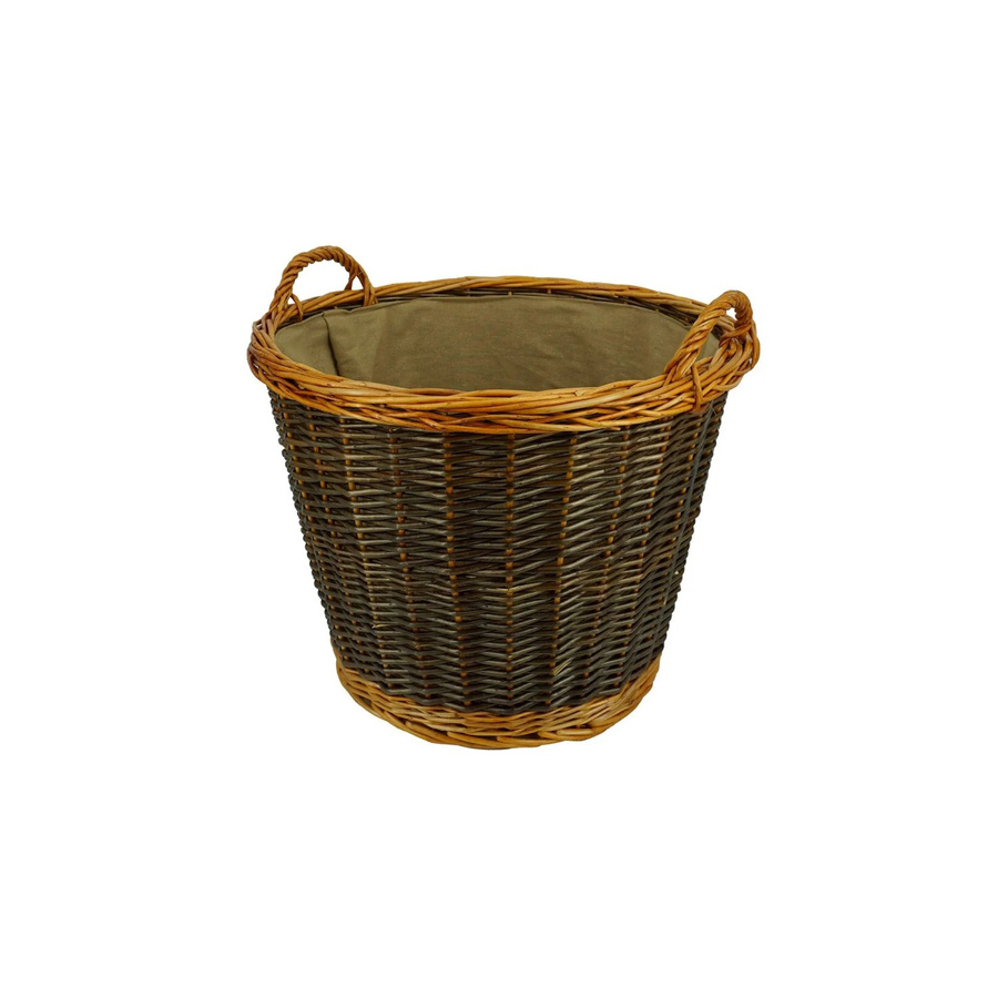 Valo Weidenkorb Rund mit Juteeinlage Braun, Durchmesser: 50 cm, Höhe: 41 cm - Bild 2