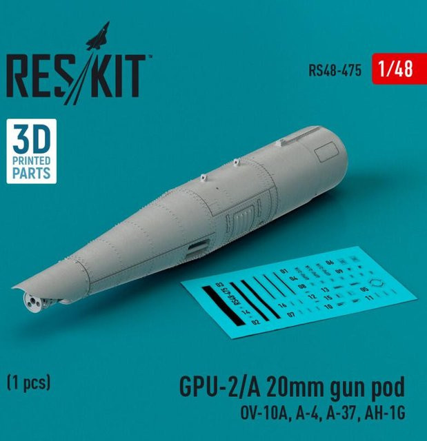 ResKit Models GPU-2/A 20mm gun pod, 1-teiliges Set, 1:48 - Bild 1