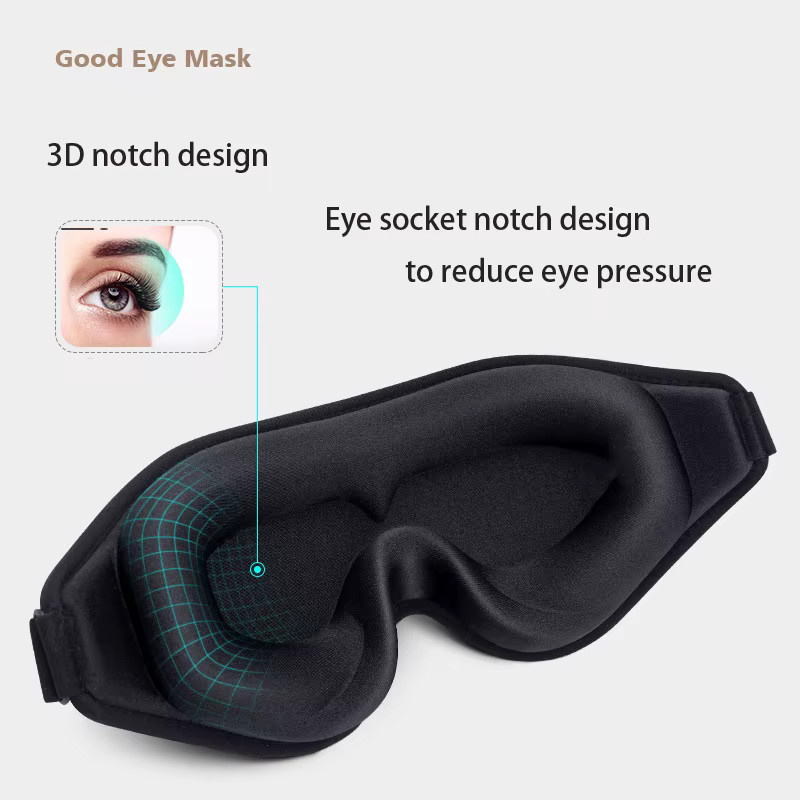 3D-Schlaf-Augenmaske aus Memory-Schaum, Unisex - Bild 2