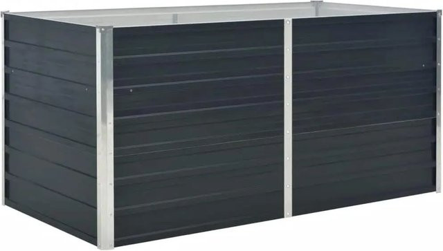 DELUKE Hochbeet OSKAR aus verzinktem Stahl in Anthrazit, B/T/H: 160 x 80 x 77 cm - Bild 1