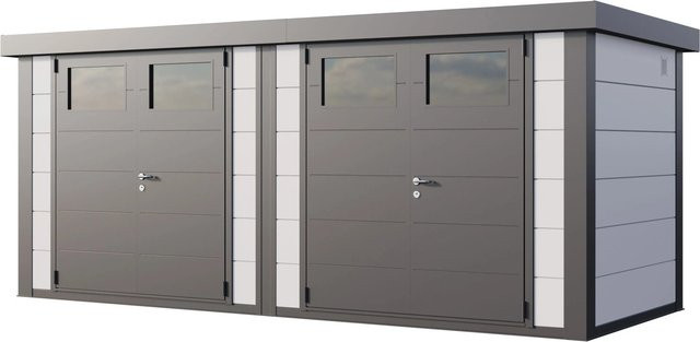 Telluria Gerätehaus DUO in Weiß, B/H/T: 542 x 219 x 228 cm - Bild 1