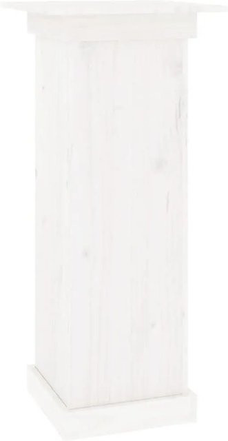 vidaXL Blumenständer aus Kiefernholz in Weiß, B/T/H: 40 x 40 x 90 cm - Bild 1