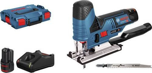 Bosch Professional Akku-Stichsäge GST 12V-70 mit 2x 3,0 Ah Akkus in L-Boxx, Blau/Schwarz - Bild 1