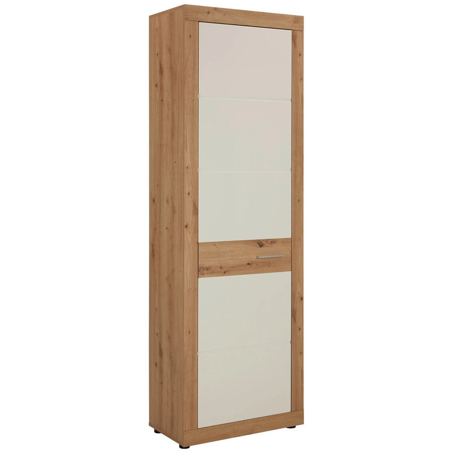 Mömax Garderobenschrank modern in Weiß und Eiche mit Scharniertüren und Regalböden, B/T/H: 65 x 36 x 198 cm - Bild 2