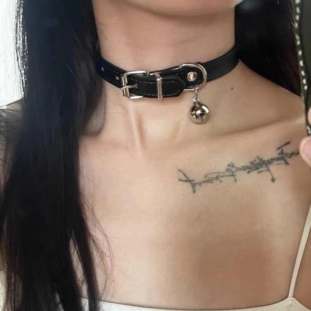 imixlot Choker Halsband, PU-Leder, Schwarz, Unisex - Bild 1