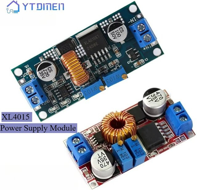 XL4015 Step Down Lade Modul 5A DC zu DC CC CV Buck Converter für Lithium-Batterien in Blau - Bild 1