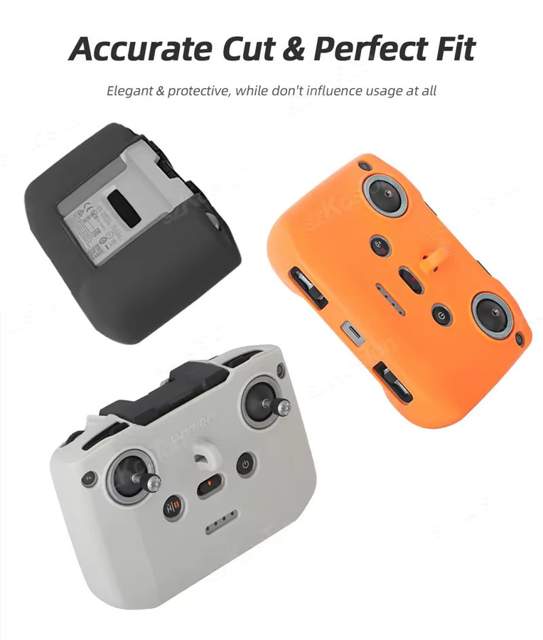 DJI Silikon-Schutzhülle für RC-N3, RC-N2 und RC-N1 Fernbedienungen sowie DJI Neo, Mini 4 Pro und Mini 4K inklusive Trageriemen in Schwarz - Bild 5