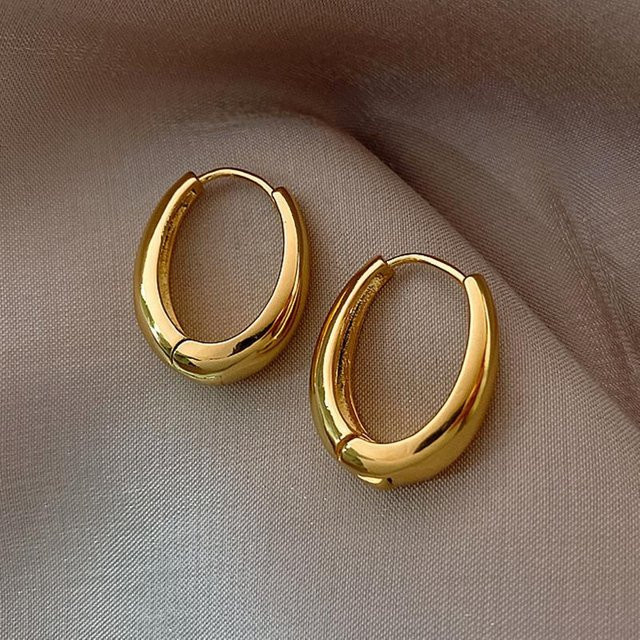 Lucky Star Jewelry Creolen Edelstahl, Goldfarben, Zirkonia, Damen - Bild 1