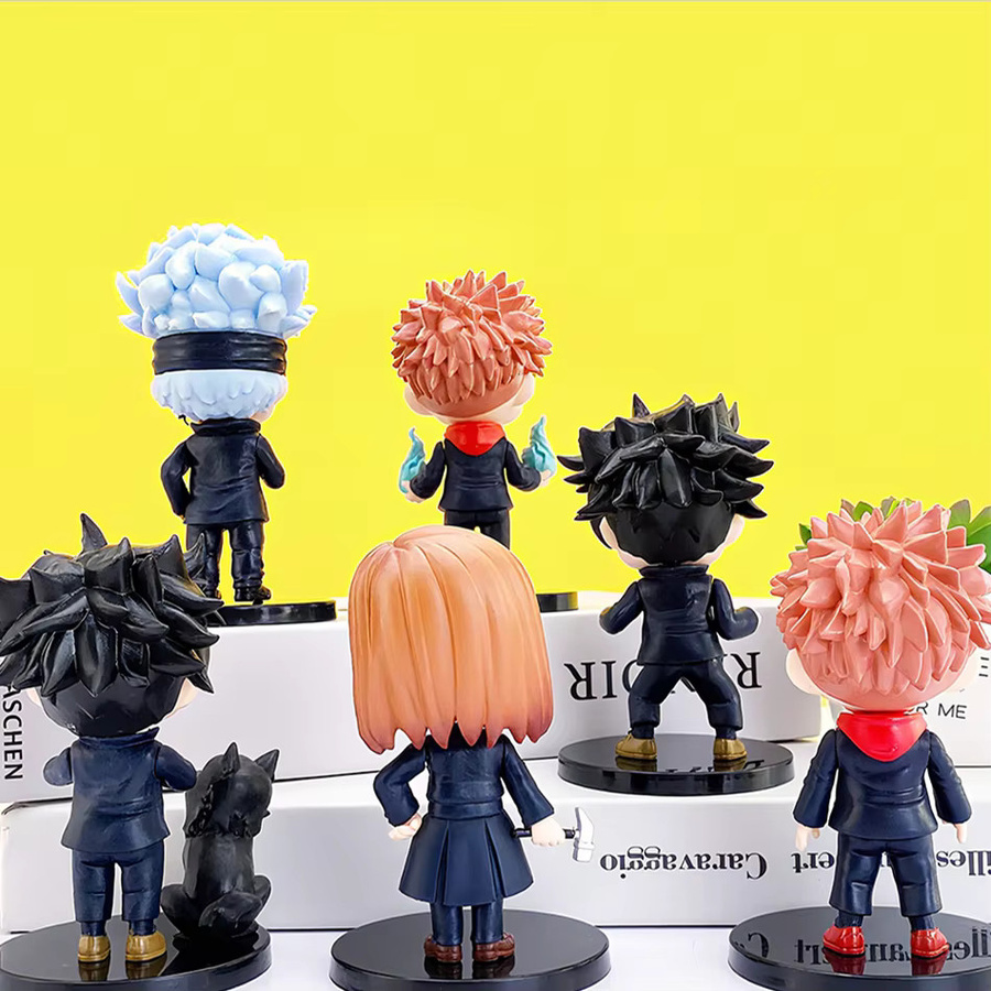 Bandai Jujutsu Kaisen Q-Version Satoru Gojo Itadori Yuji Nobara Megumi, Sammlerfiguren, 9cm - Bild 3