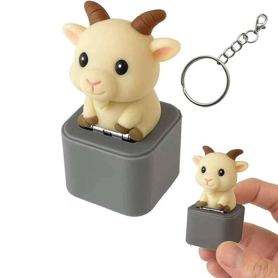 CDganmo Fidget Tier Klicker Schlüsselanhänger LED-Licht Stressabbau-Spielzeug - Bild 1