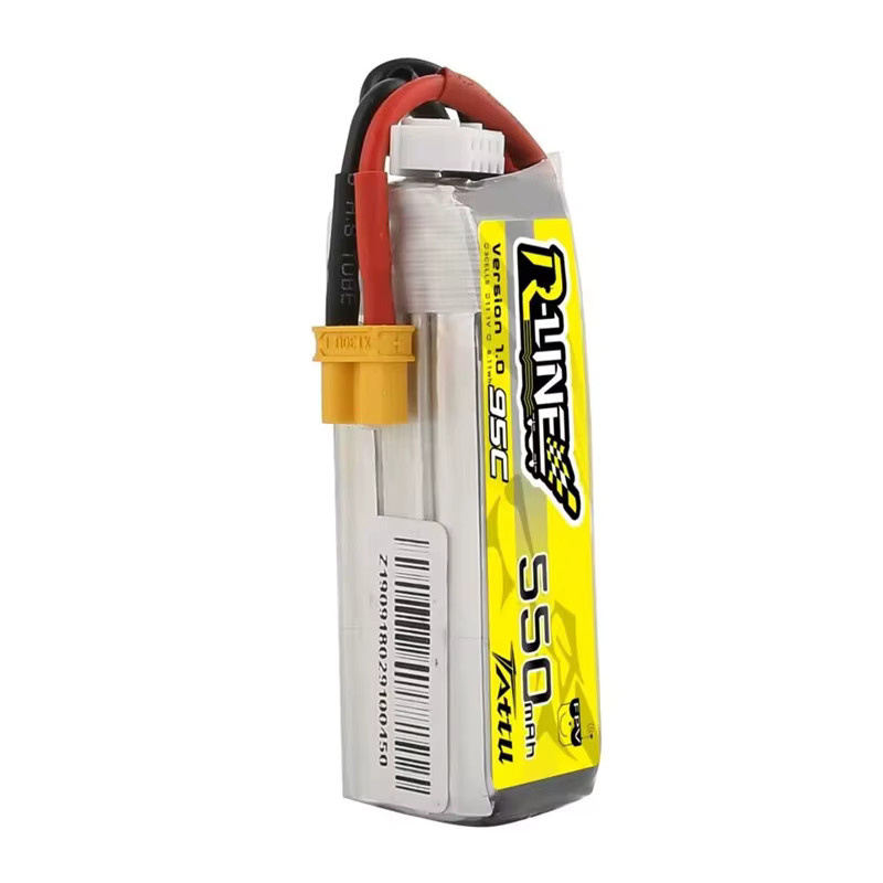 Tattu R-Line 1.0 Lipo-Akku 11,1 V 550 mAh 95 C für RC-Helikopter, Quadrocopter und FPV-Renndrohnen - Bild 3