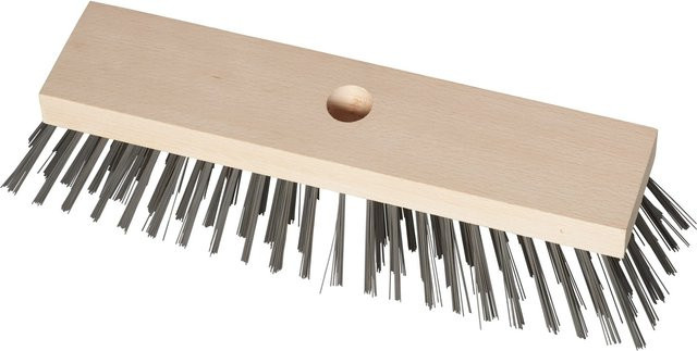 Stahldrahtbesen mit Borsten aus Stahldraht, Durchmesser: 30 cm, Höhe: 7 cm - Bild 1