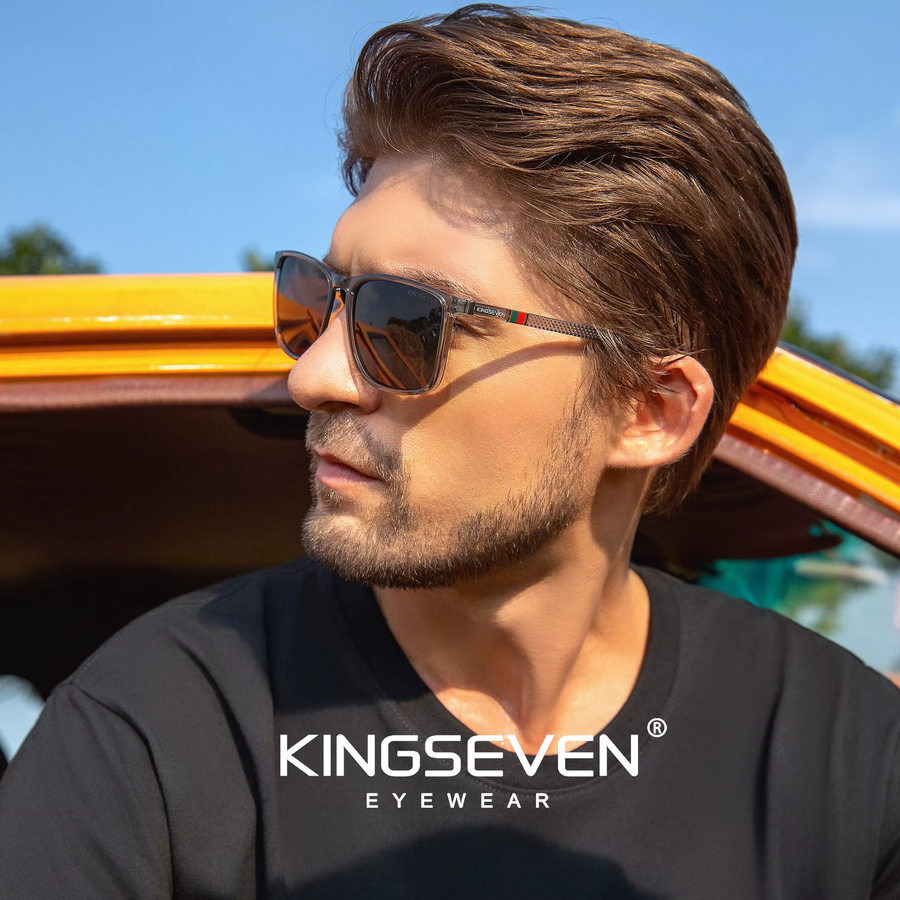KINGSEVEN Sonnenbrille, Damen, Vollrand, rechteckig, TR90, polarisiert - Bild 1
