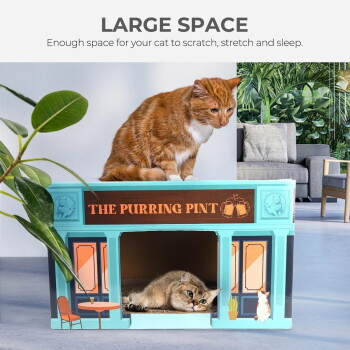 All for paws Kratzpappe Vintage The Purring Pint Scratcher für Katzen aus Karton und Sisal - Bild 2