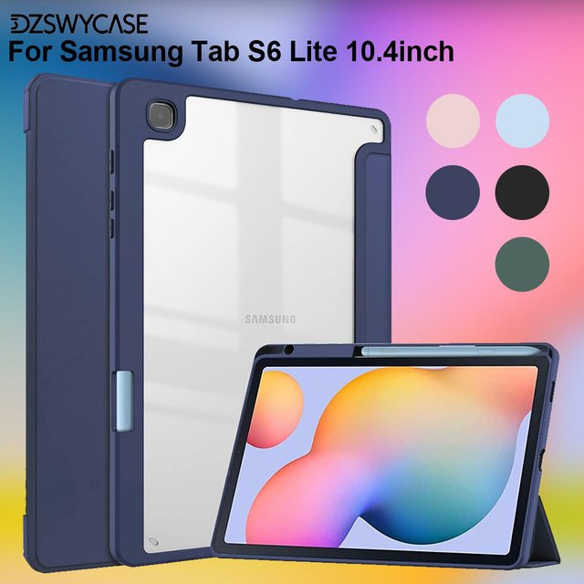 Samsung Schutzhülle für Galaxy Tab S6 Lite 10,4 Zoll (2024/2022/2020) mit Stifthalter und Auto Sleep/Wake Funktion in Grün oder Blau - Bild 1