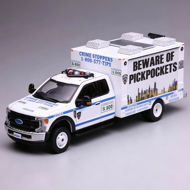 WELLY F550 Super Duty Polizeifahrzeug, Modell, 1:64, Metall - Bild 1