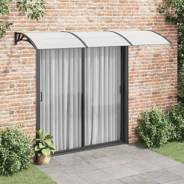 vidaXL Türvordach aus Polycarbonat in Schwarz B/T: 300 x 100 cm - Bild 2
